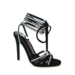 Fashion stilettos heel sandal with rhinestone