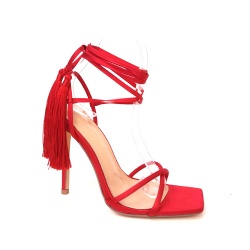 Fashion special heel  sandal stilettos heel shoes square toe