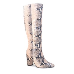 Hot sale fashion block heel knee high boot comfortable boot