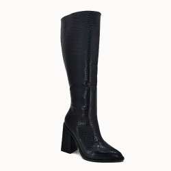 Fashion block heel  knee high boot comfortable boot