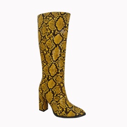 Fashion block heel  knee high boot comfortable boot