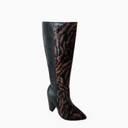 Fashion block heel knee high boot comfortable boot