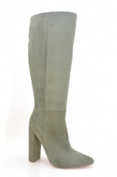 Fashion block heel knee high boot comfortable boot