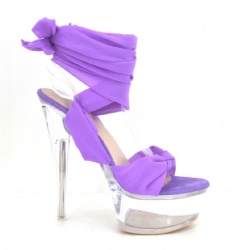 2022 hot fashion big high heel sandal  with clear heel