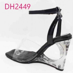 2024 fashion clear heel sandal