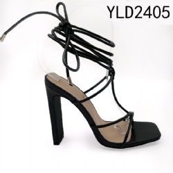 2024 fashion block heel sandal