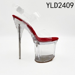 2024 fashion clear heel sandal